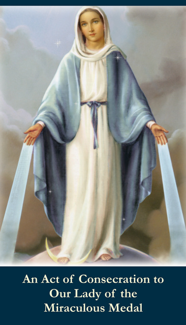 Our Lady of the Miraculous Medal Prayer Card